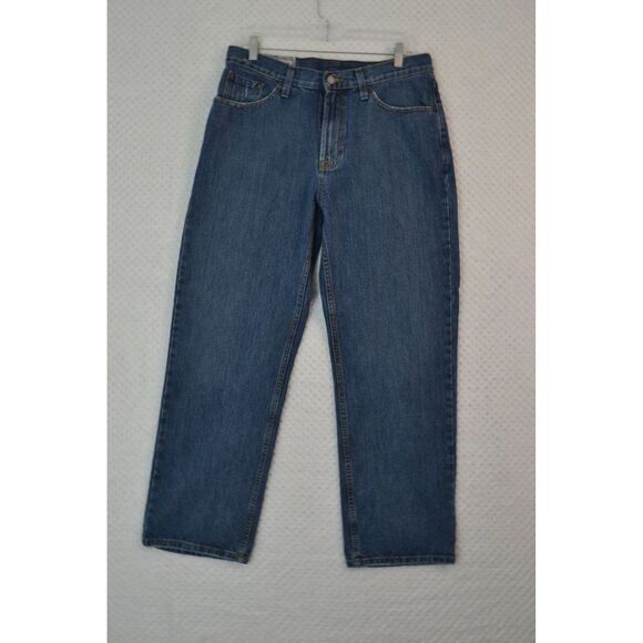 John B Stetson 1520 Men's 33x30 Medium Wash Standard Straight Leg Jeans - Picture 1 of 15